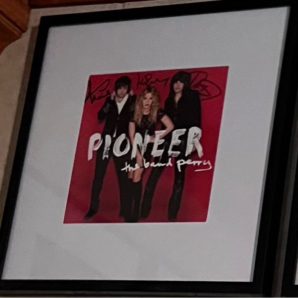 Framed, signed CD insert - The Band Perry